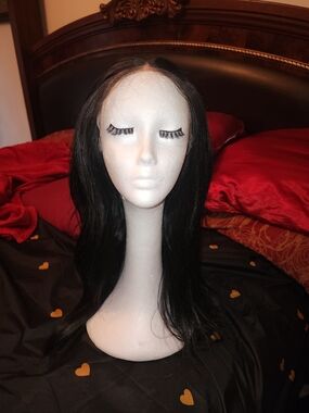 Black Women’s Straight Lace Front Wig - Unbranded